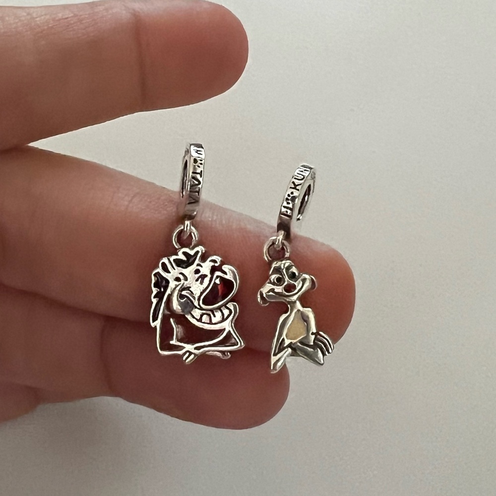 Pandora x Disney Timon and Pumba The Lion King Splittable Dangle Charm